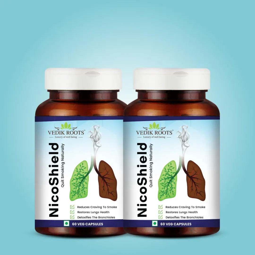 NicoShield | Anti-Smoking Capsules | Tobacco-Free and Nicotine-Free