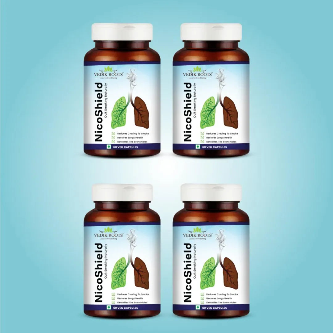 NicoShield | Anti-Smoking Capsules | Tobacco-Free and Nicotine-Free