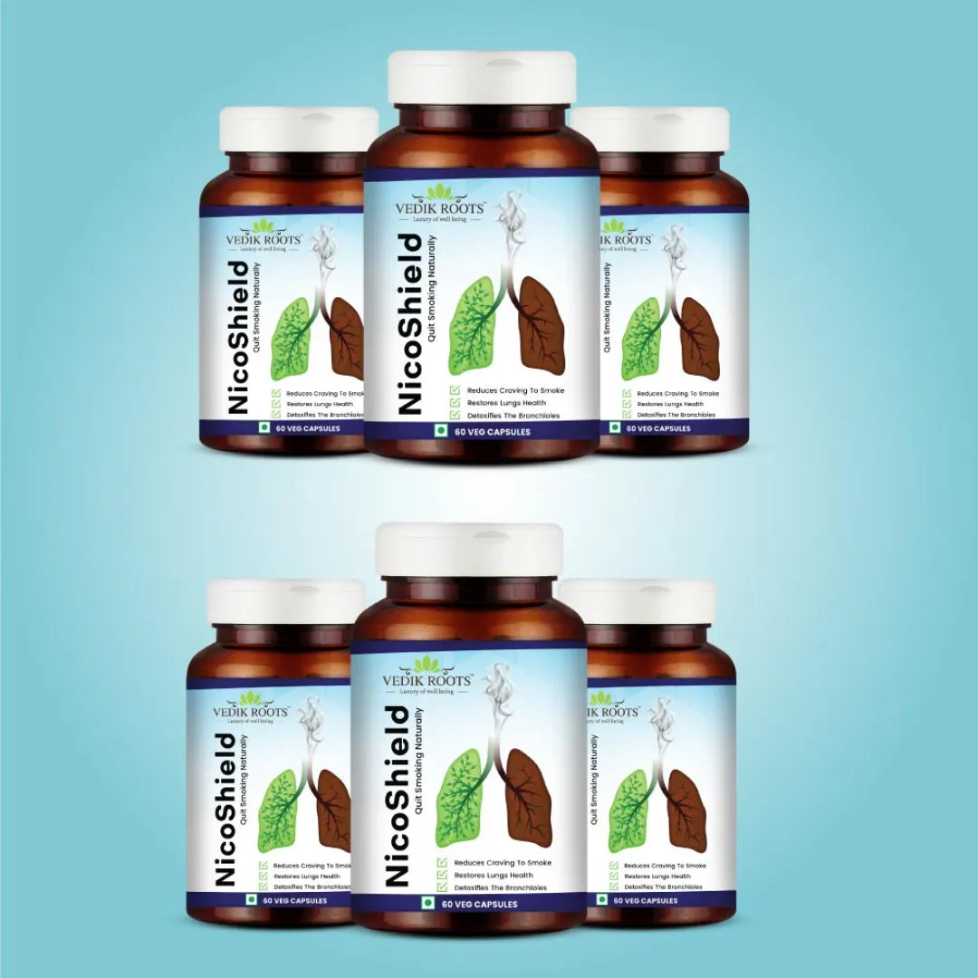 NicoShield | Anti-Smoking Capsules | Tobacco-Free and Nicotine-Free