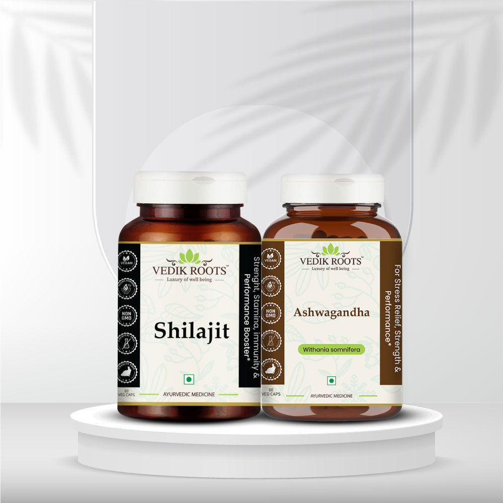 Shilajit and Ashwagandha Combo Kit