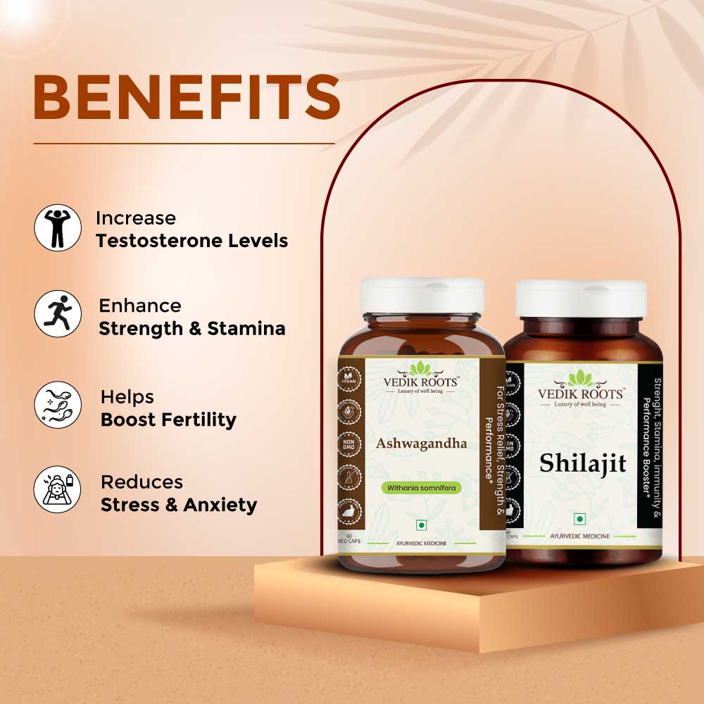 Shilajit and Ashwagandha Combo Kit