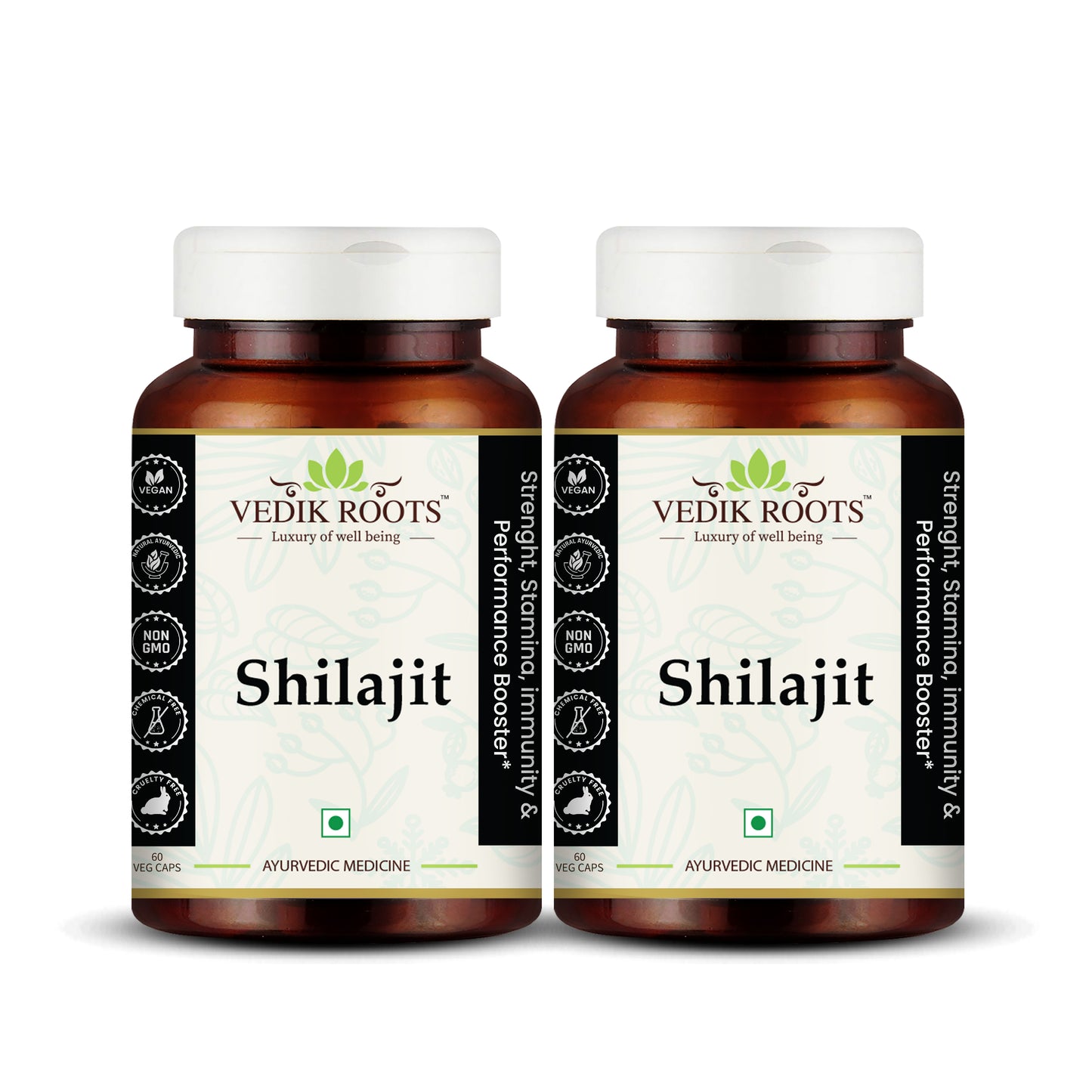 Vedikroots Ayurvedic Shilajit Capsule for Strength & Power