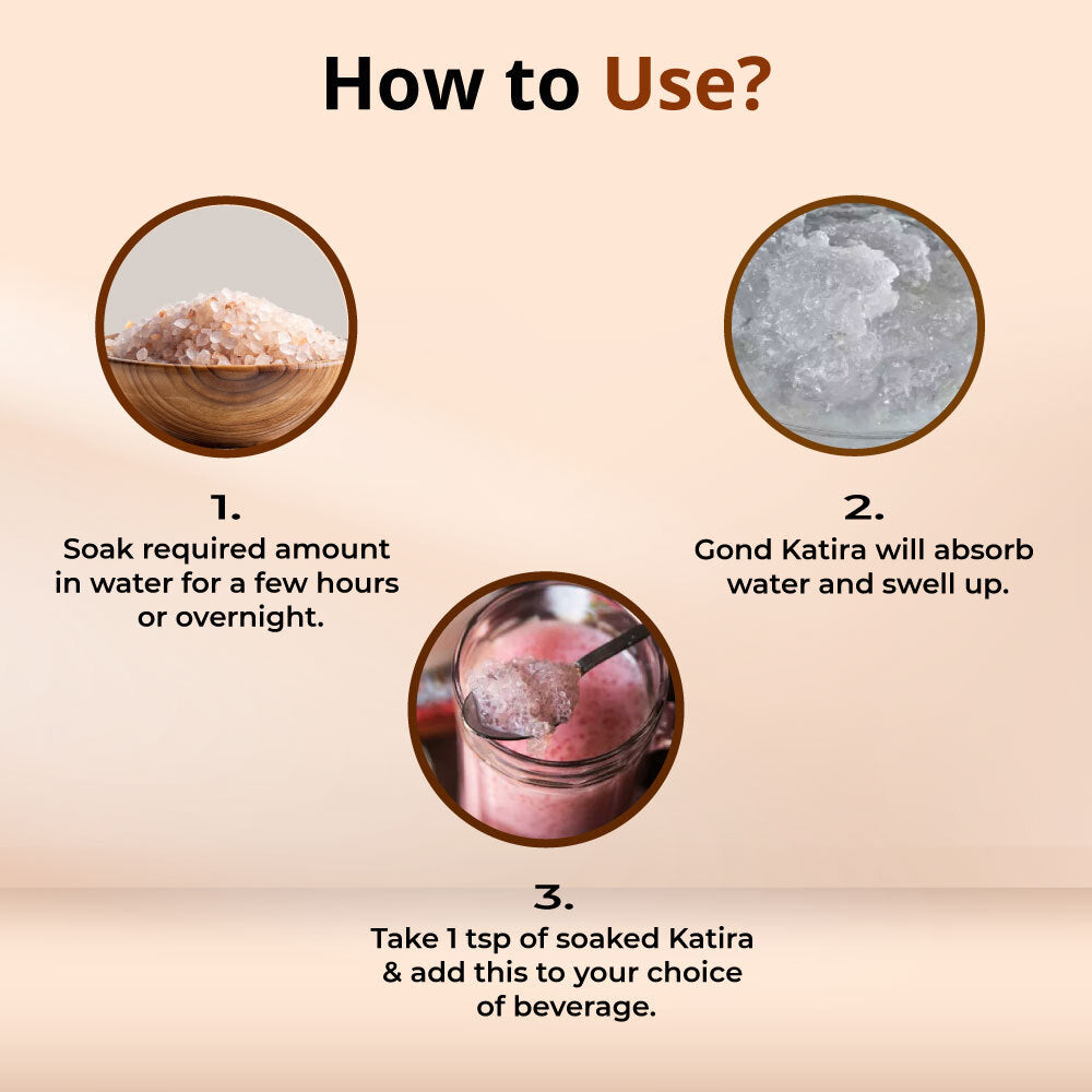 Gond Katira Granules – Quick-Dissolve, Easy-to-Use, Long-Lasting, and Perfectly Measured for Your Daily Nutrition!