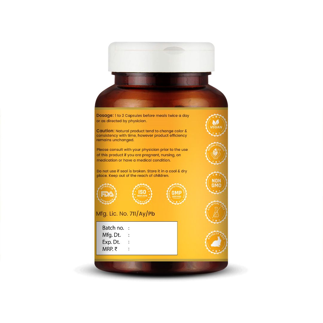 Curcumin Capsules : Ayurvedic Medicine for Joint Comfort & Digestive Support