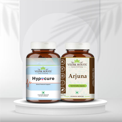 Hypertension Manangement Kit | Hypocure 60 Capsules + Arjuna 60 Capsule