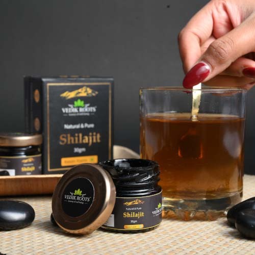 mix shilajit with water