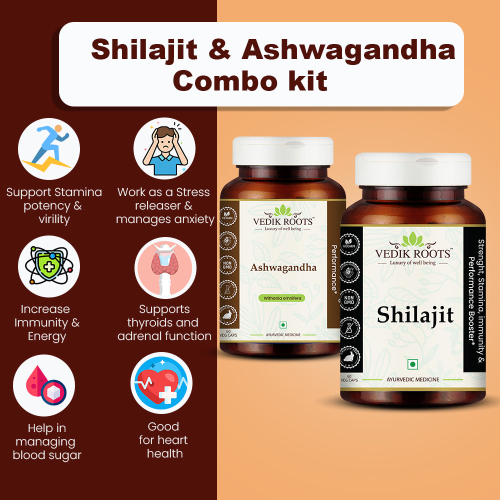Shilajit & Ashwagandha Combo Pack