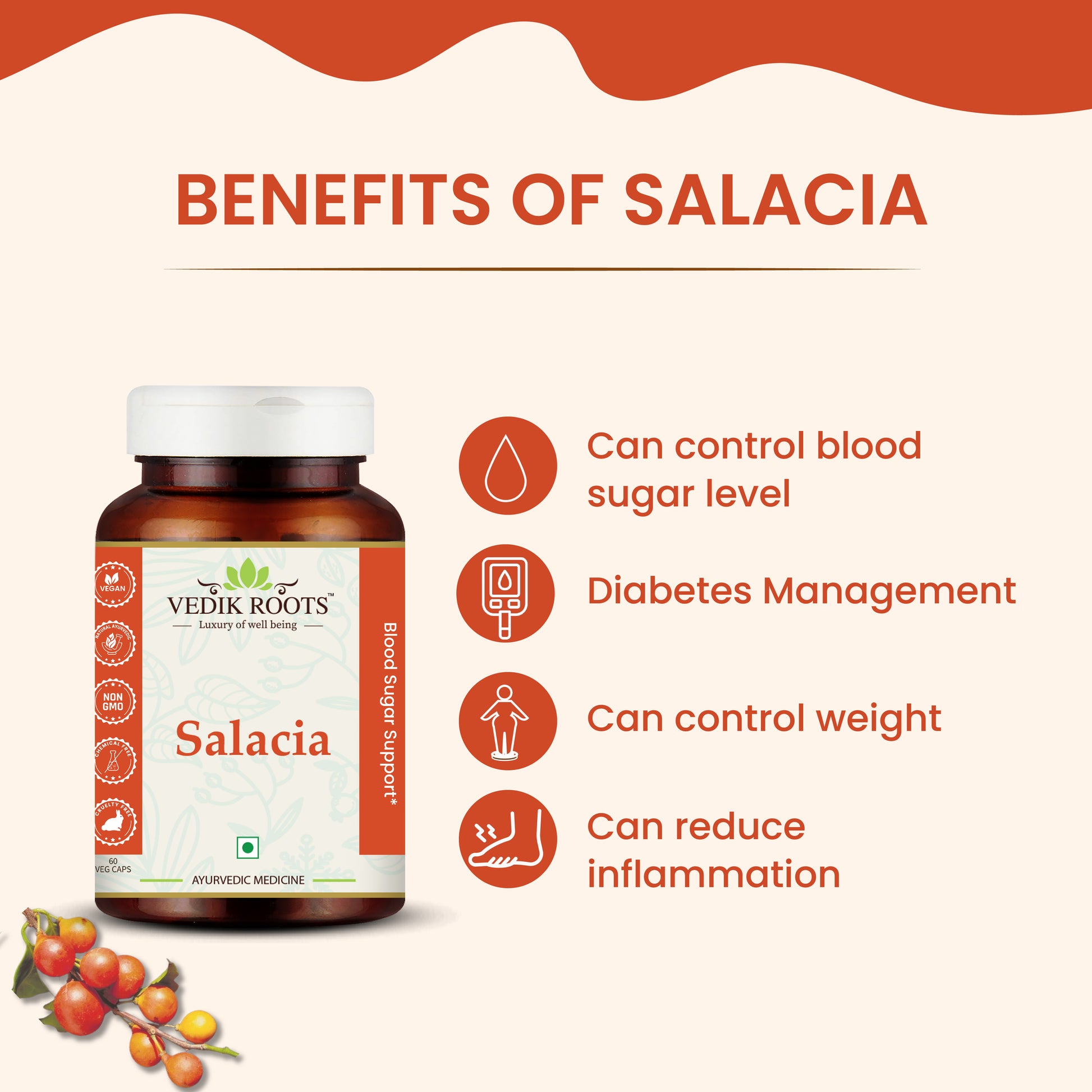 Ayurvedic and Herbal Blood Sugar Management - vedikroots Salacia