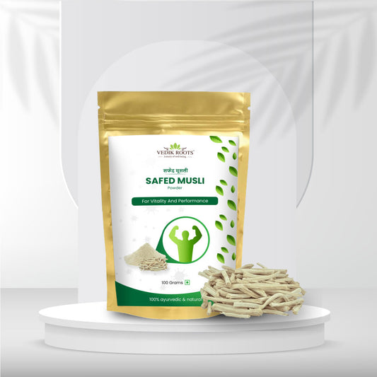  Pure safed musli powder