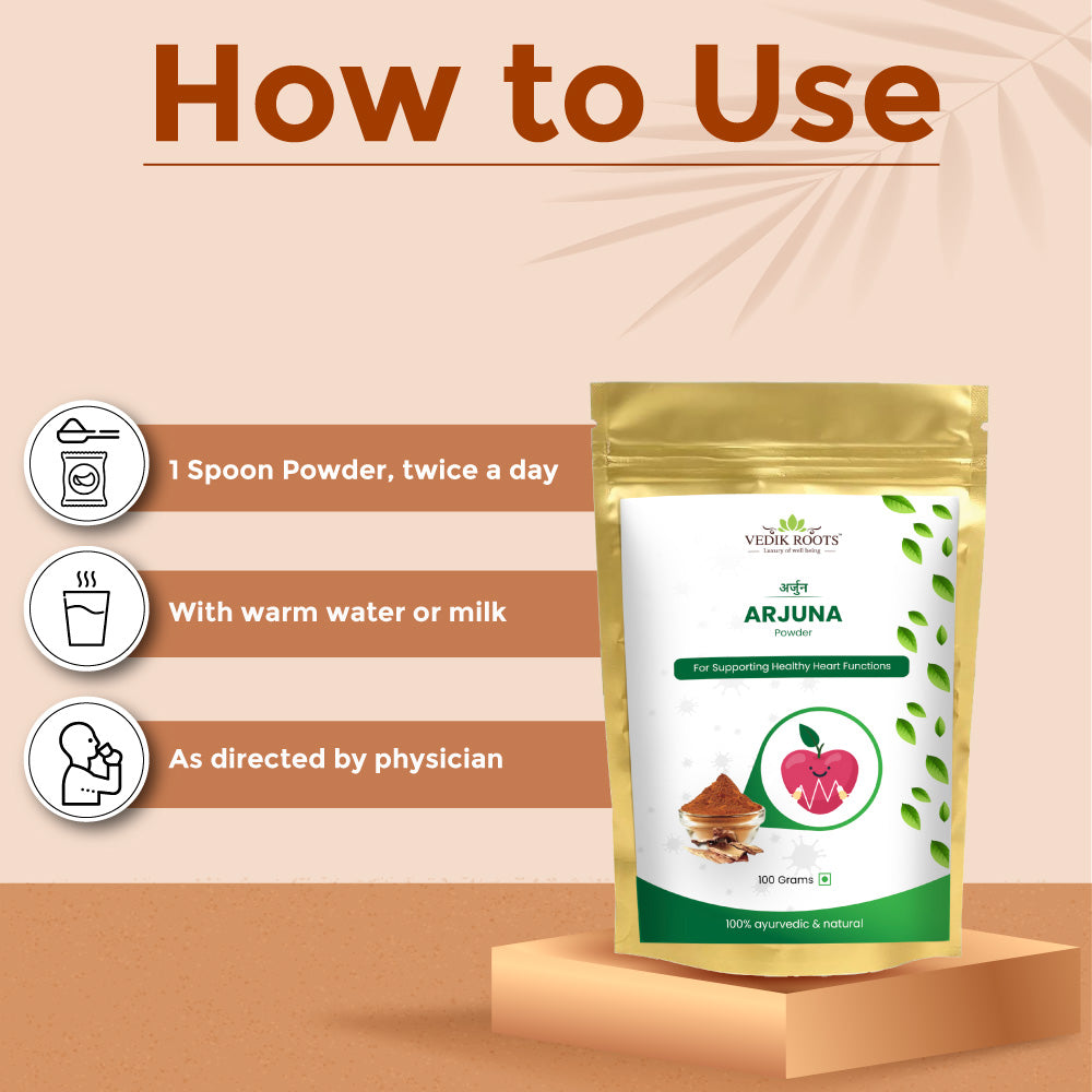 100% Natural Arjuna Powder (100 GM) | Terminalia Arjuna - Promoting Heart Health with Purity