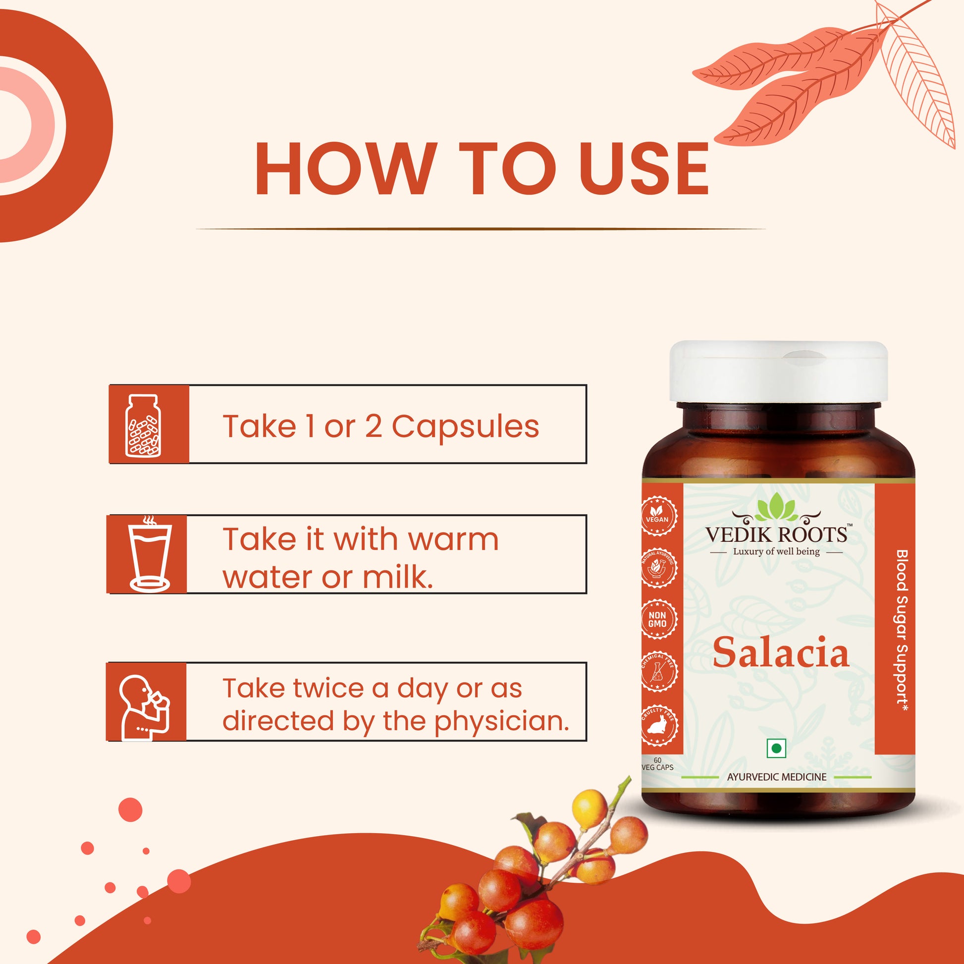 Ayurvedic and Herbal Blood Sugar Management - vedikroots Salacia