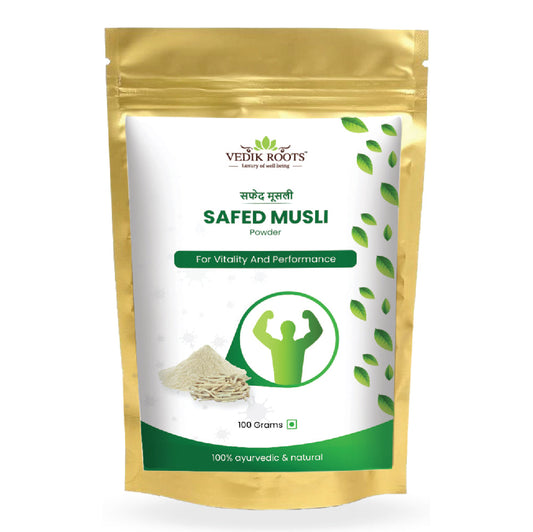 Best Safed Musli Powder Brand in India | Vedikroots  Ayurveda